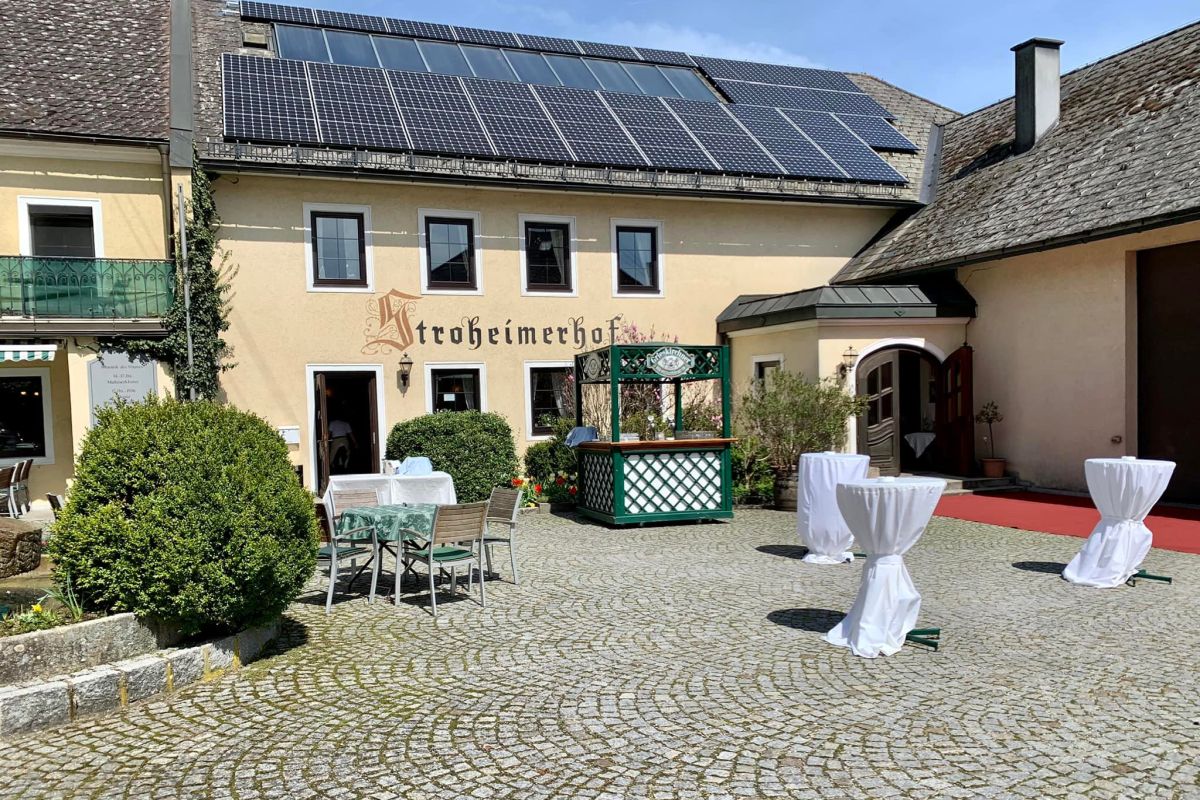 Biergarten-Atmosphäre